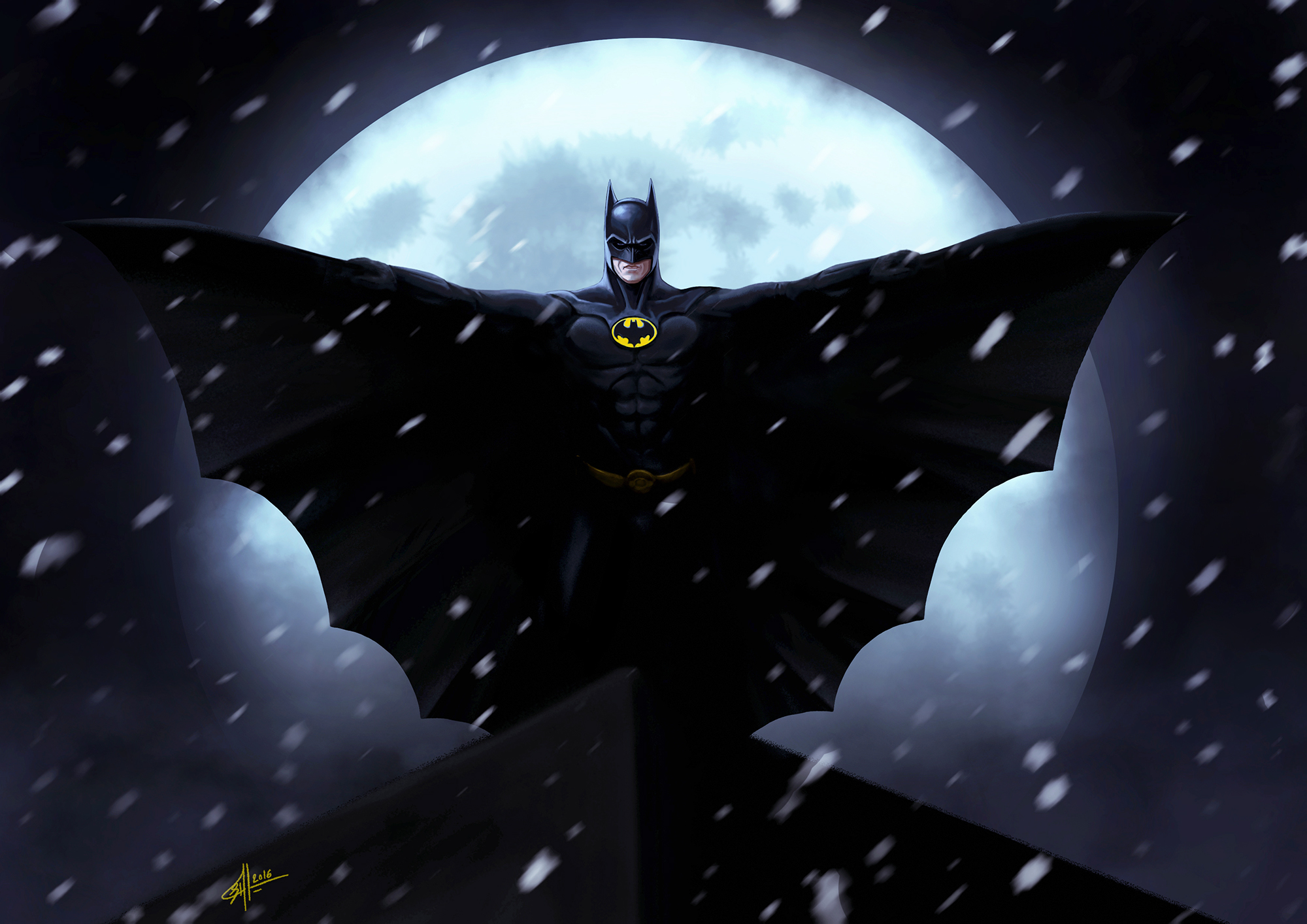 1920x1080 Resolution Batman with Vignette 1080P Laptop Full HD