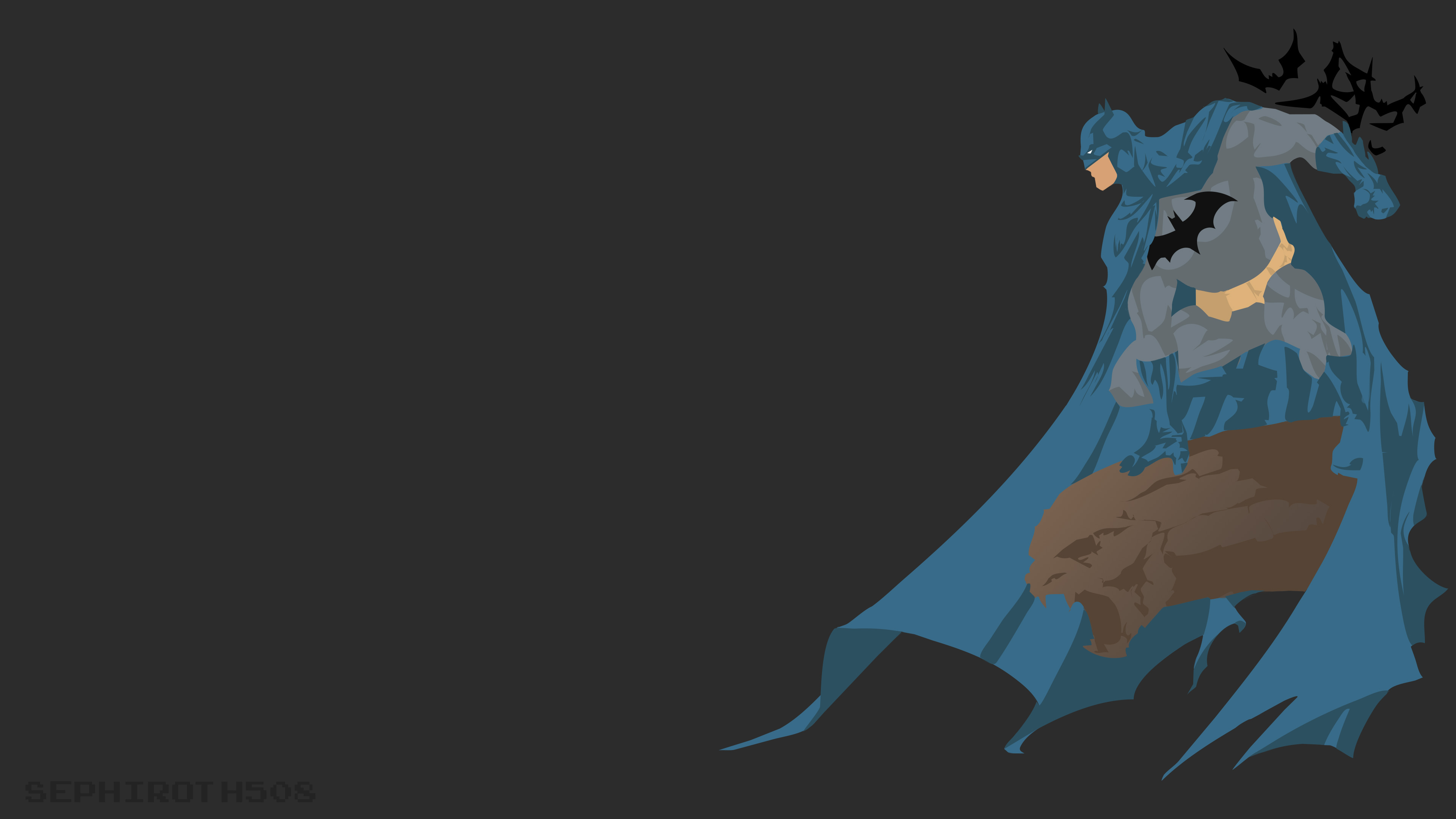 Batman, Minimalist, 4K,3840x2160, Wallpaper