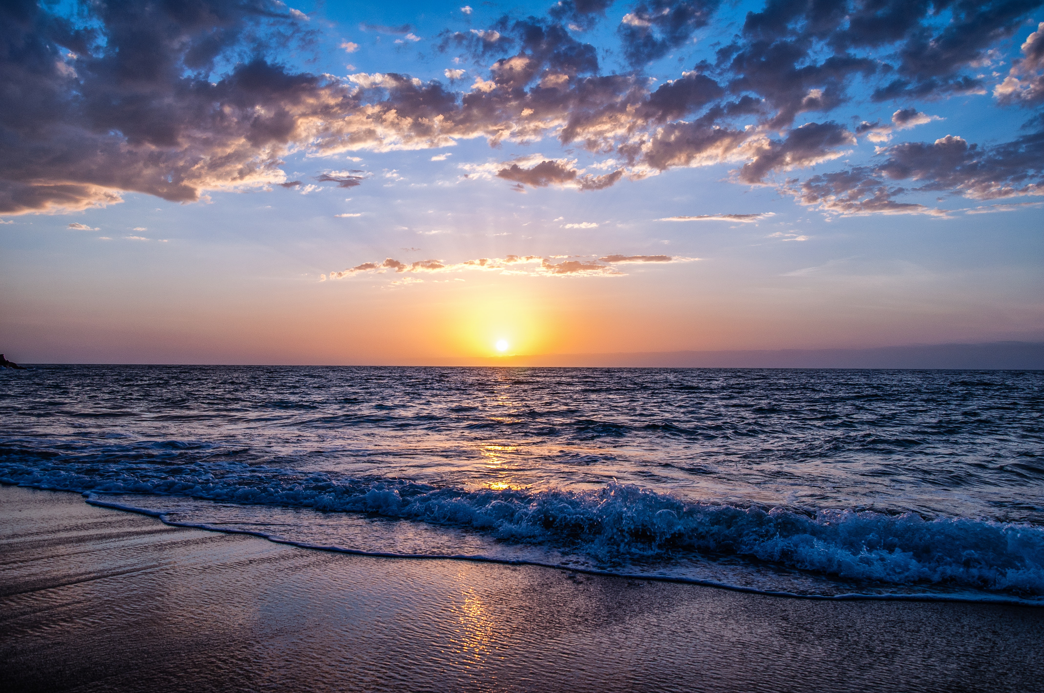 Beach Sunset Evening, HD Nature, 4k Wallpapers, Images, Backgrounds, Photos and Pictures