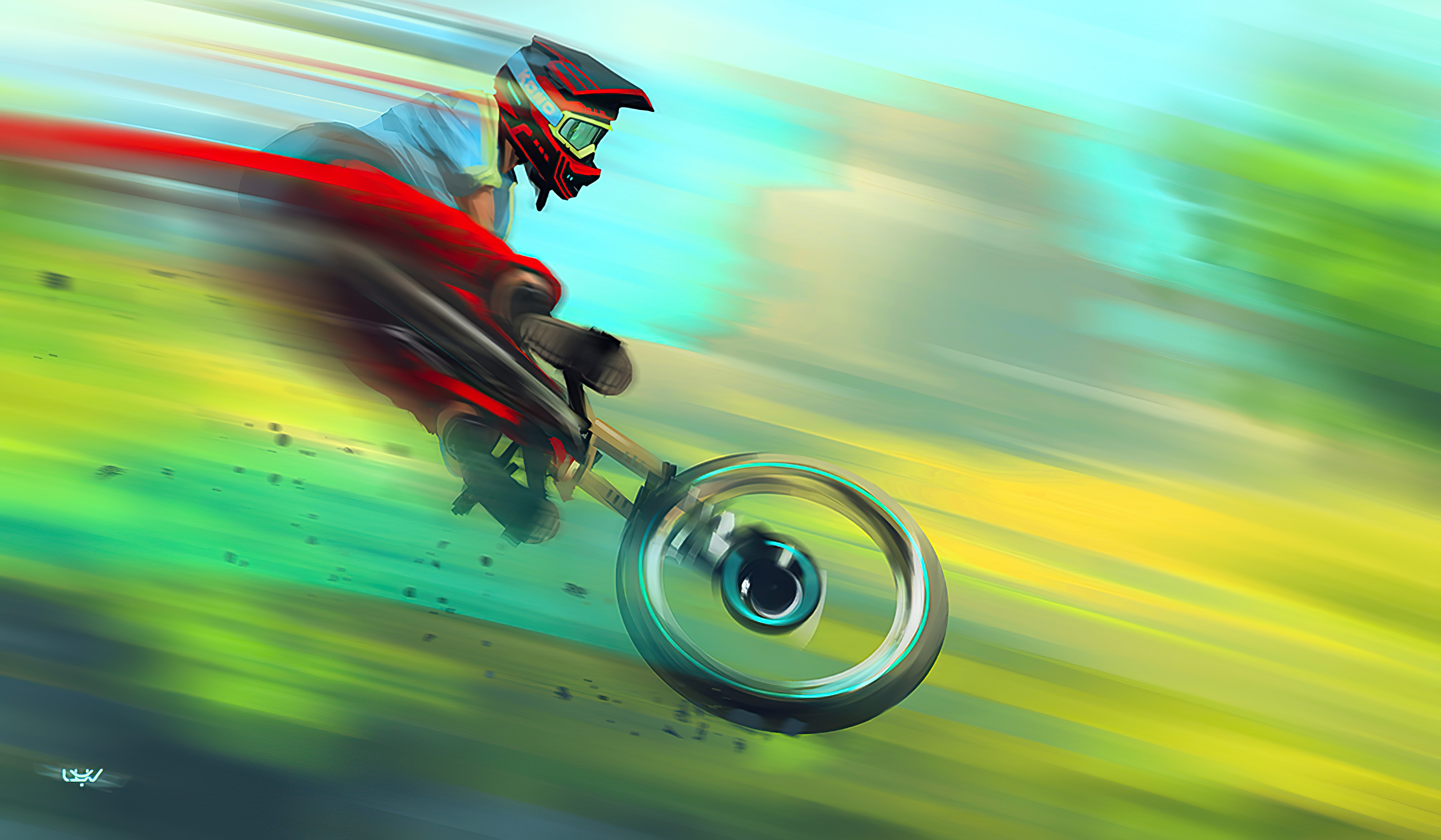 Bike Downhill 4k, HD Artist, 4k Wallpapers, Images, Backgrounds, Photos and  Pictures