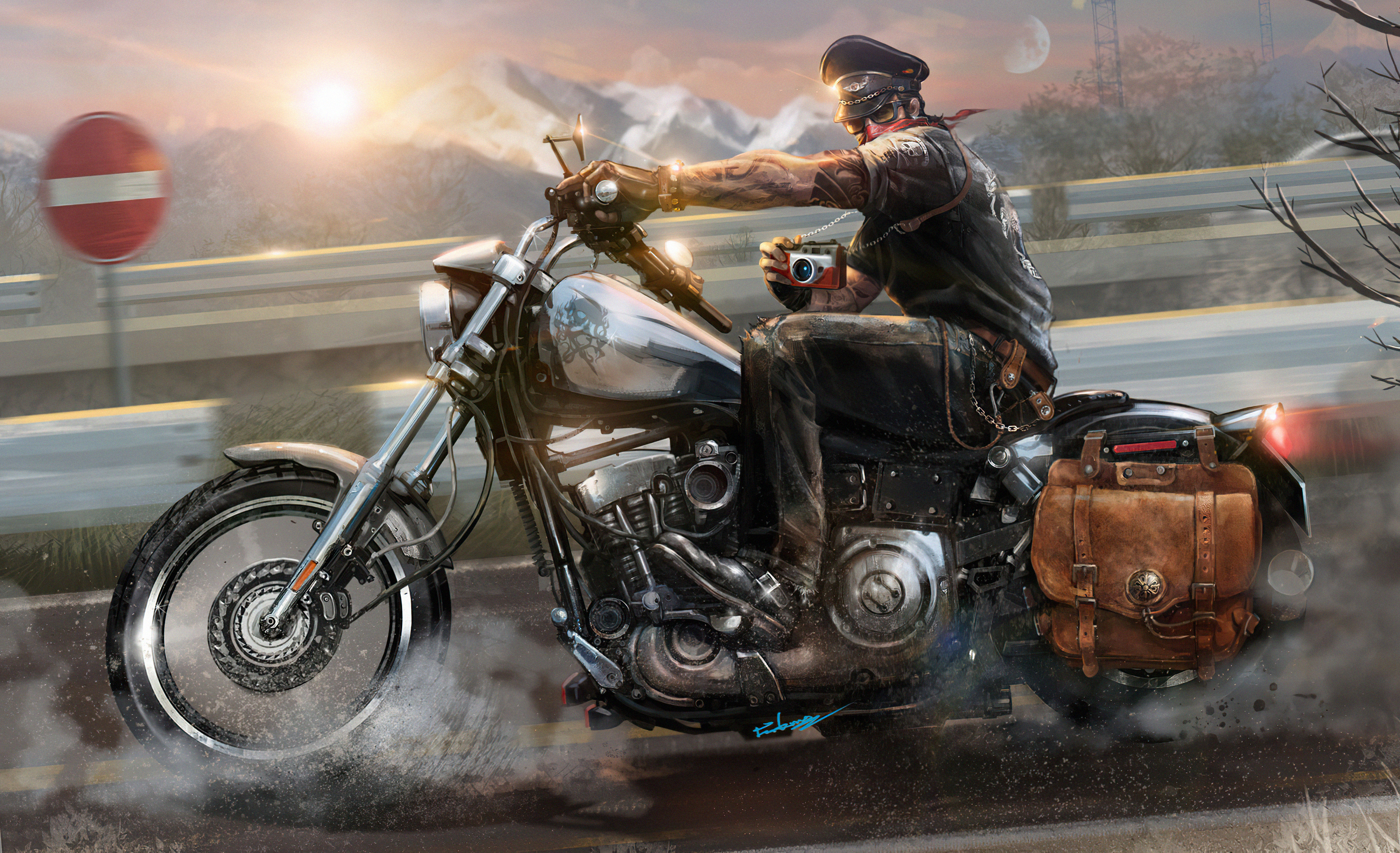 Bike Rider On Trip 4k, HD Artist, 4k Wallpapers, Images, Backgrounds,  Photos and Pictures