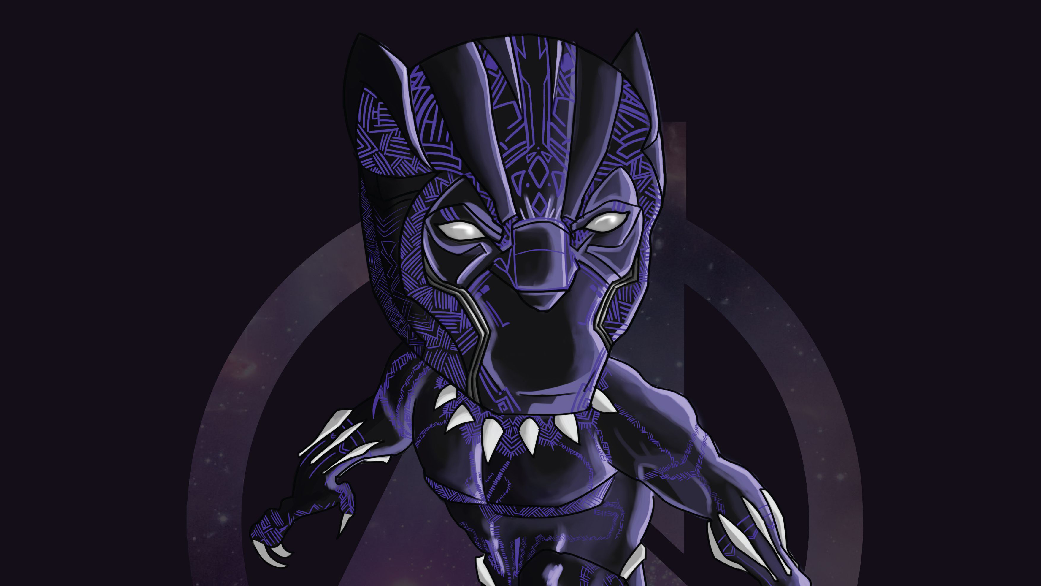 Black Panther Doodle Art, HD Superheroes, 4k Wallpapers, Images, Backgrounds,  Photos and Pictures