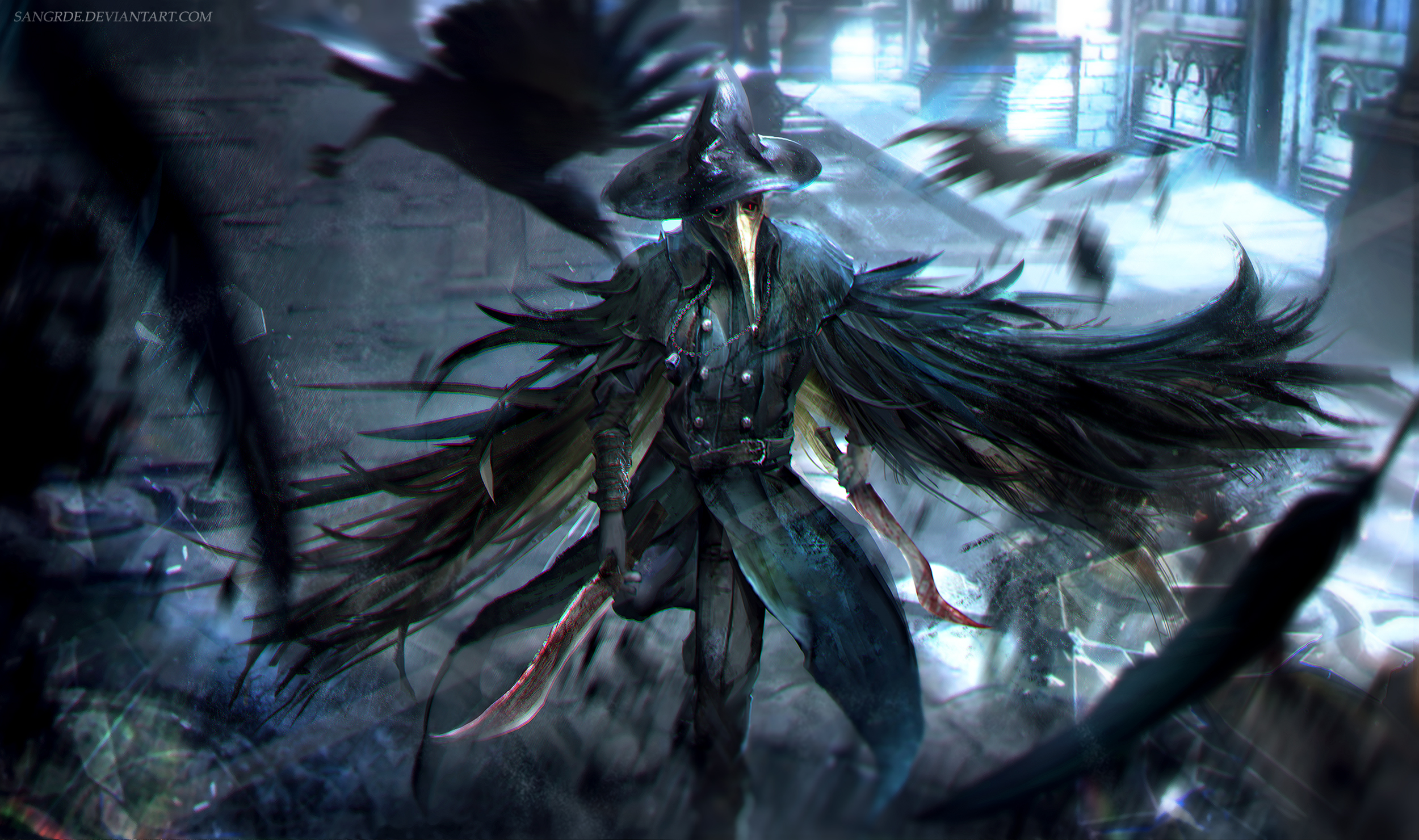 Bloodborne Crow Dagger Warrior Game Hd Games 4k Wallpapers Images Backgrounds Photos And Pictures