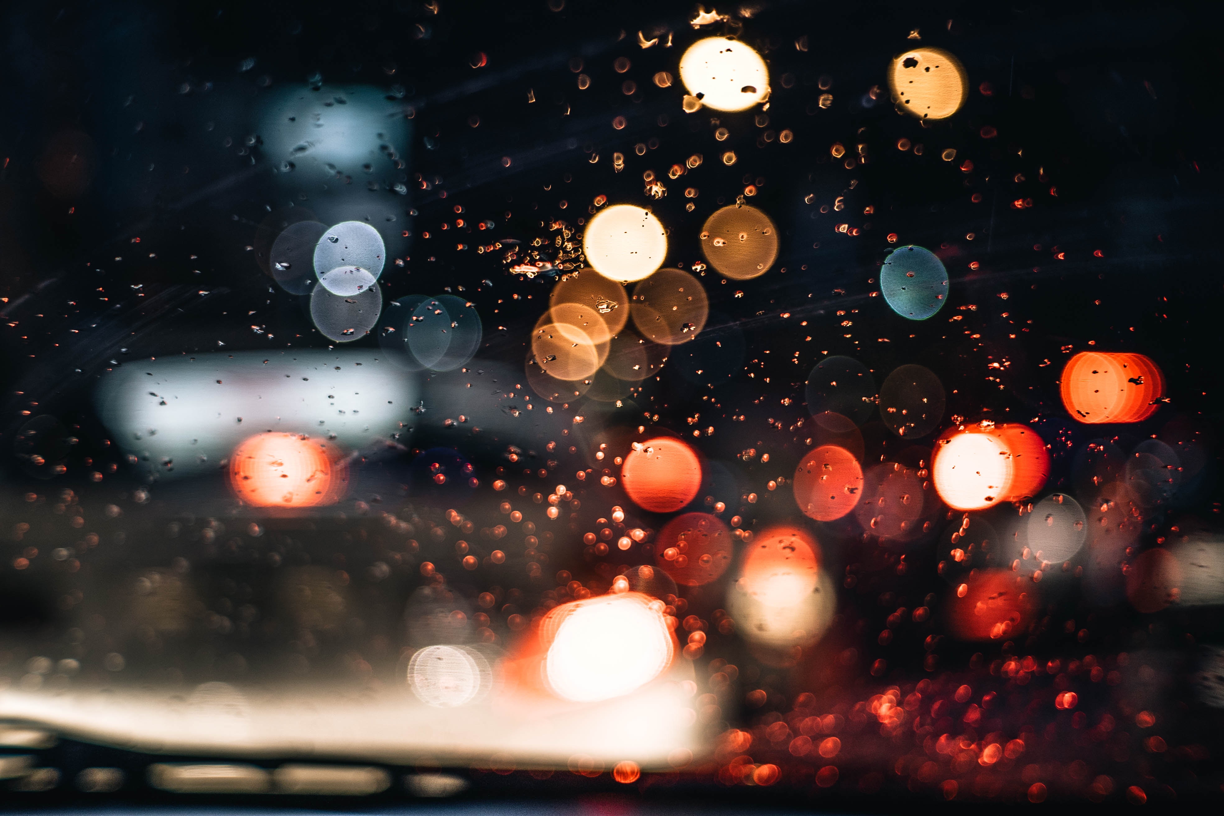 Bokeh in Rain 4K 8K Wallpapers, HD Wallpapers