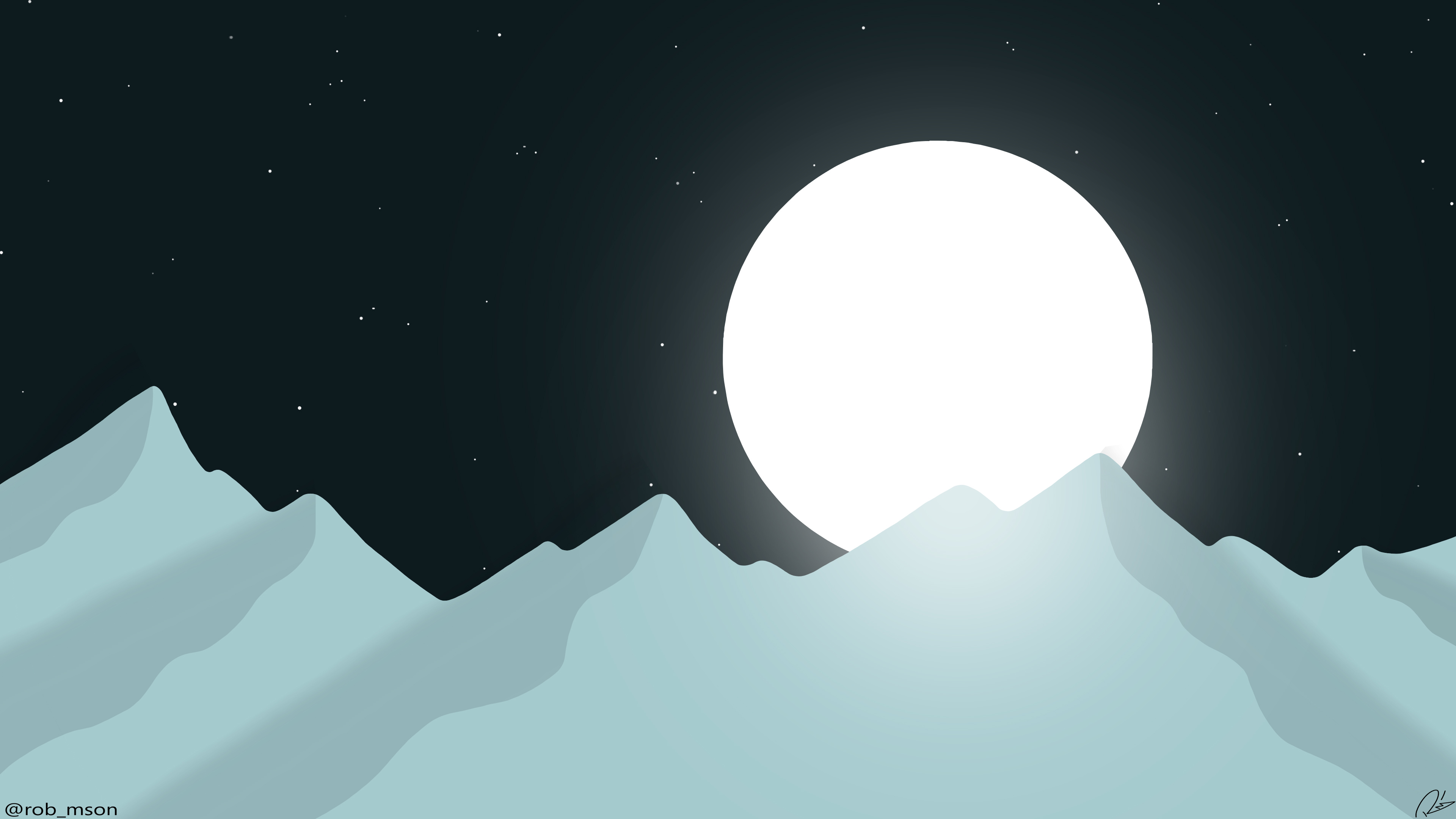 Bright Moon Minimal 4k, HD Artist, 4k Wallpapers, Images, Backgrounds,  Photos and Pictures
