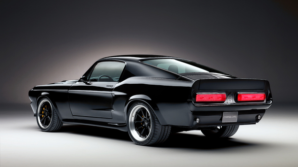 1967 Charge Cars Ford Mustang Rear View 8k Wallpaper