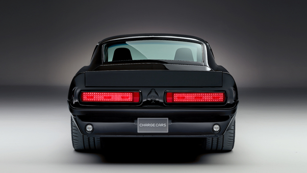 1967 Charge Cars Ford Mustang Rear View Wallpaper