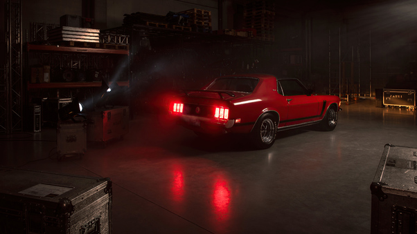 1970 Ford Mustang Coupe Classic Car Rear 5k Wallpaper