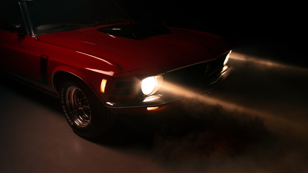 1970 Ford Mustang Coupe Front Wallpaper