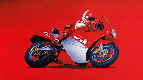 1986 Ducati 750 F1 Minimal 5k Wallpaper