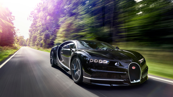 2017 Bugatti Chiron In Motion Wallpaper