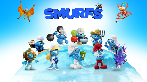 2017 Smurfs The Lost Village Movie Wallpaper