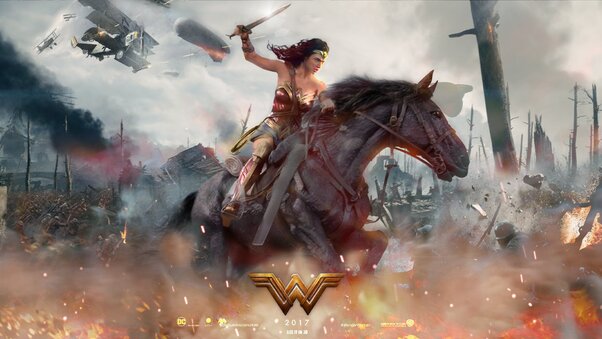 2017 Wonder Woman Movie Fan Art Wallpaper