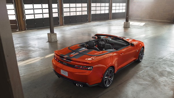 2018 Chevrolet Camaro SS Convertible Rear Hot Wheels 50th Anniversary Edition Wallpaper