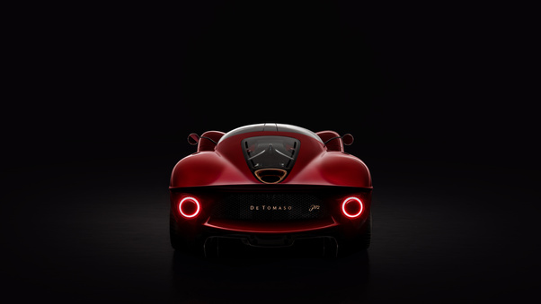 2019 De Tomaso P72 10k Rear Wallpaper