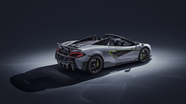 2019 McLaren 600LT Spider Rear View Wallpaper