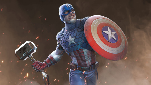 2020 Captain America Artwork Wallpaper