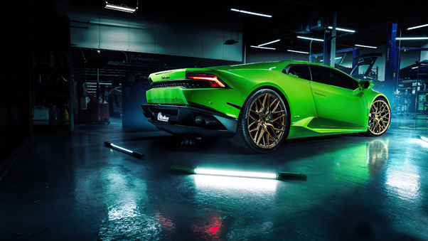 2020 Green Lamborghini Huracan 4k Wallpaper