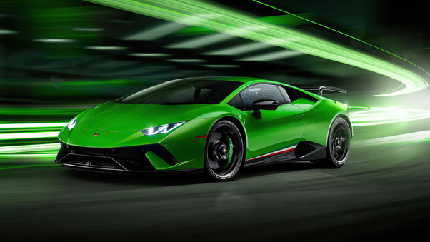 2020 Green Lamborghini Huracan Performante 4k Wallpaper