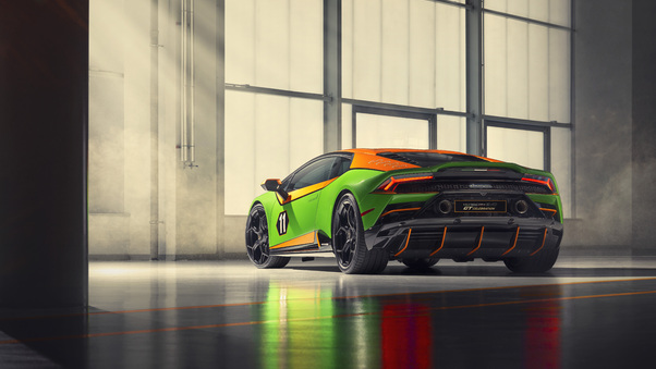 2020 Lamborghini Huracan Evo GT Rear Wallpaper