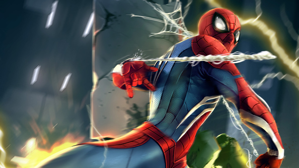 2020 Spider Man Artwork Wallpaper
