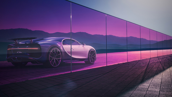 2022 Bugatti Chiron Glass 4k Wallpaper