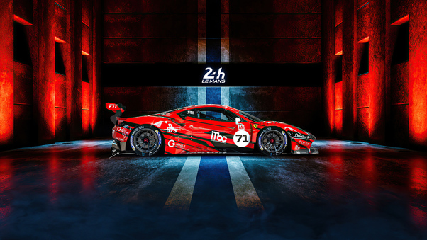 2022 Ferrari 488 GTE Wallpaper