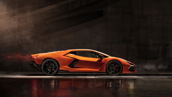 2023 Lamborghini Revuelto Side View 10k Wallpaper