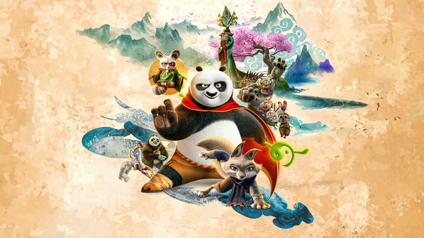 2024 Kung Fu Panda 4 Movie Wallpaper