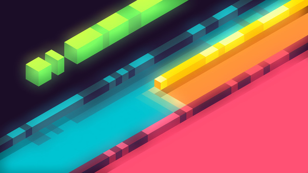 3d Abstract Colorful Shapes Minimalist 5k Wallpaper