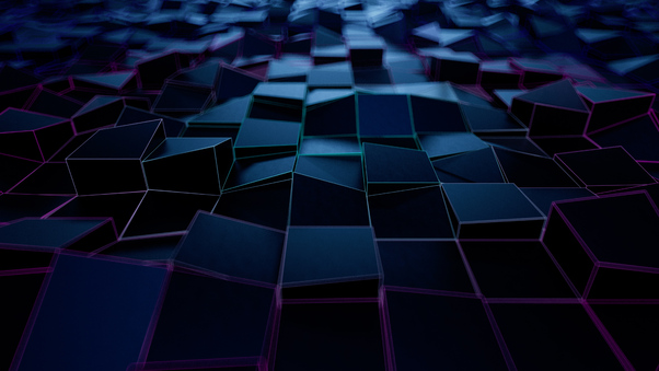 3d Cubes Loops Surface Wallpaper