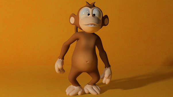 3D Monkey Wallpaper