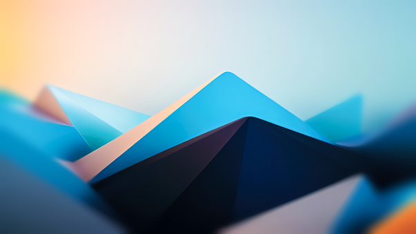 3d Triangles Shape Mountains 8k Wallpaper
