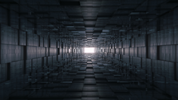 3d Tunnel Abstract 8k Wallpaper