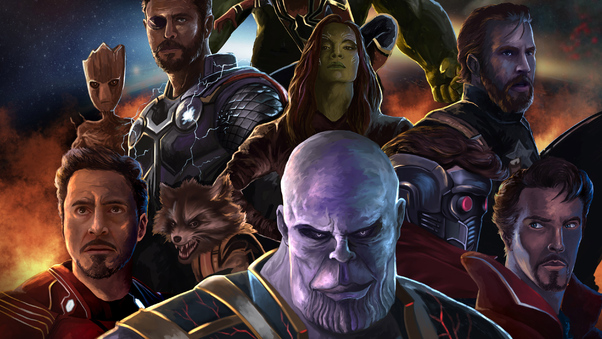 4k Avengers Infinity War Art Wallpaper