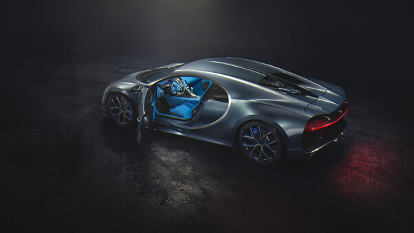4k Bugatti Chiron Rear Wallpaper