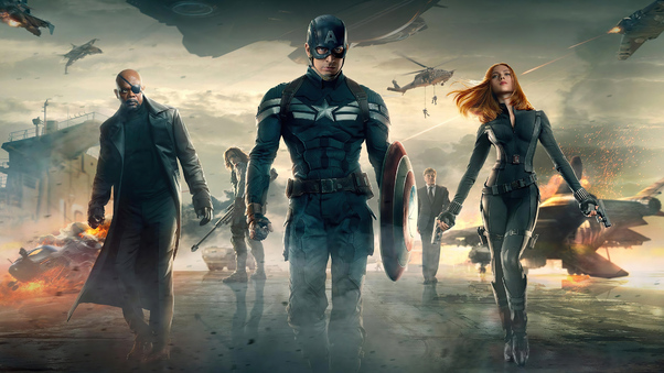 4k Captain America The Winter Soilder Movie Wallpaper