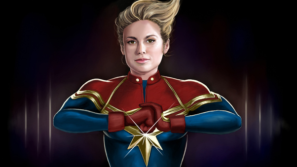 4k Captain Marvel Artwork 2020 Wallpaper