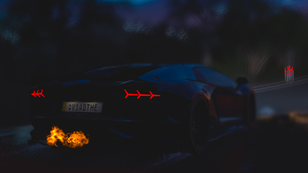 4k Forza Horizon 3 Lamborghini Aventador Wallpaper