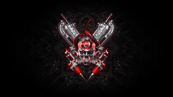 4k Gears Of War Logo Art Wallpaper