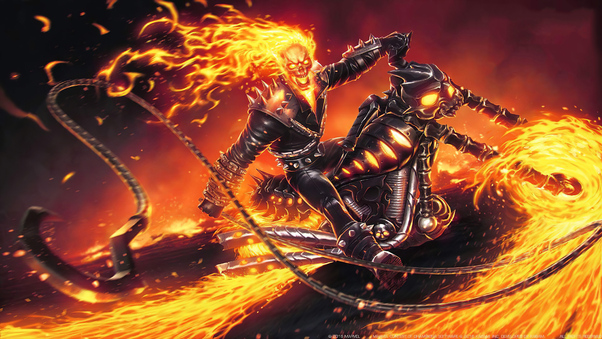 4k Ghost Rider Contest Of Champions Wallpaper