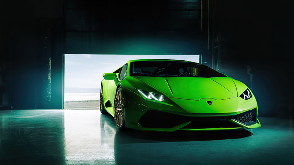 4k Green Lamborghini Huracan 2020 Wallpaper