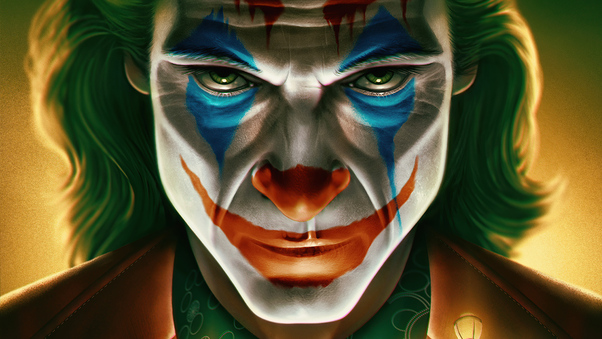 4k Joker Face Closeup Wallpaper