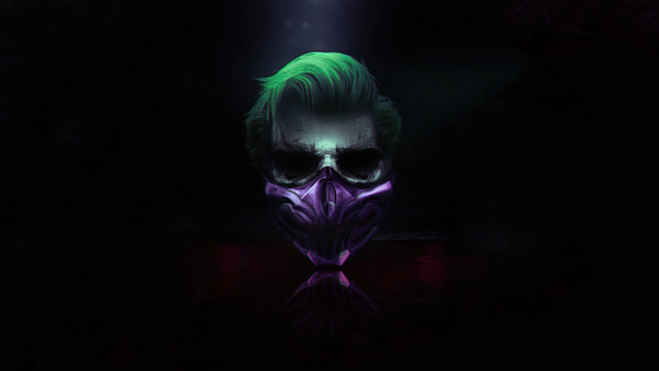 4k Joker Mask Wallpaper