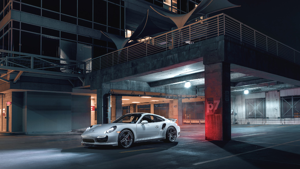 4k Porsche 911 White 2019 Wallpaper