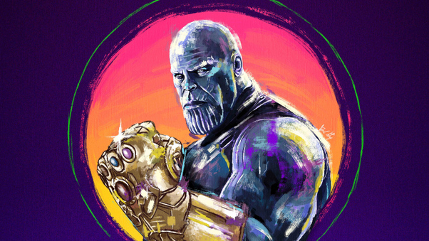 4k Thanos Sketch Artwork Wallpaper