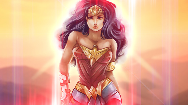 4k Wonder Woman Artwork Wallpaper