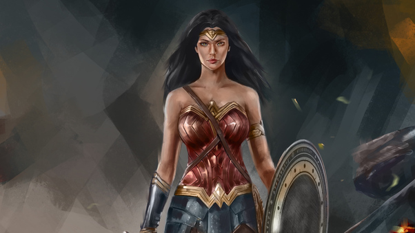 4k Wonder Woman Artworks Wallpaper