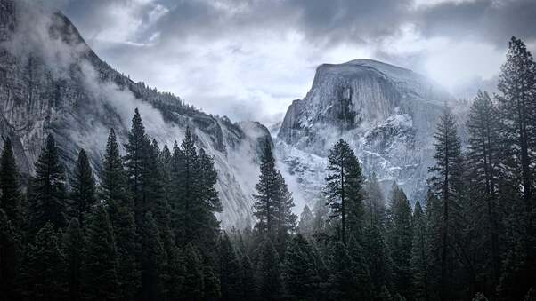 4k Yosemite Mountains Wallpaper