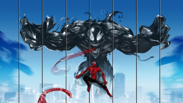 4kvenom Spiderman Wallpaper